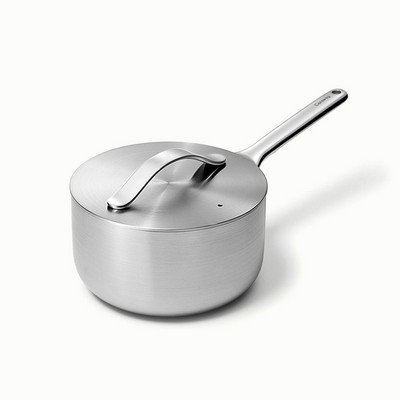 Caraway 3Qt Stainless Steel Saucepan W/ Lid