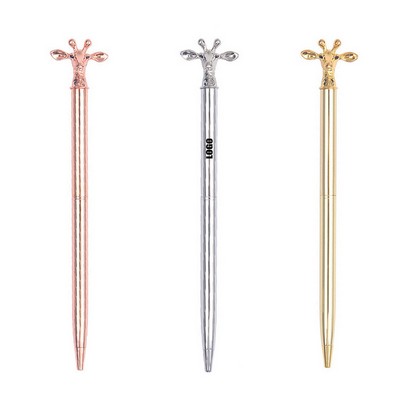 Deer Head Shaped Metal Pen