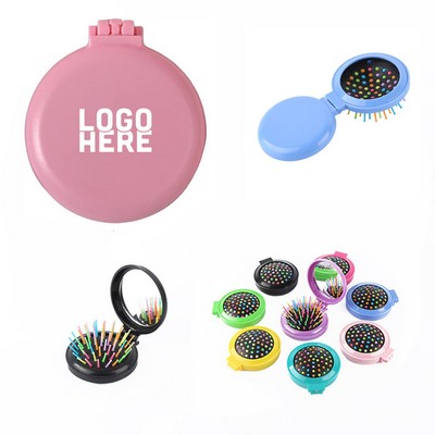 2" 1 Mirror Hair Brush