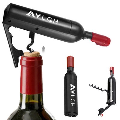 Bottle Shaped Corkscrew Opener