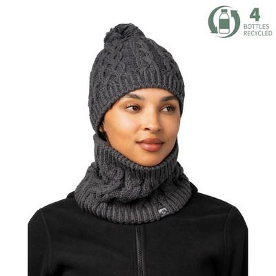 Storm Creek Women's Freeze Baby Fleece-Lined Cable Knit Pom Hat