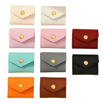Microfiber Envelope Jewelry Pouch with Snap Closure