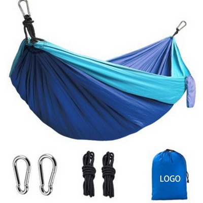 Outdoor Portable Swing Camping Hammock With Storage Pouch