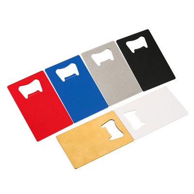 Credit card size bottle opener