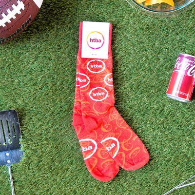 Dress Super Bowl Socks - Festive Footwear for Football Fans - American Made