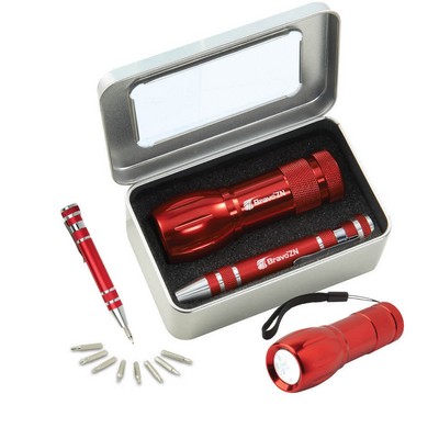 Gift Set With Fl45 Torch Light & Km401 Screwdriver Set