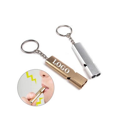 Two-Hole High-Frequency Aluminum Alloy Whistle