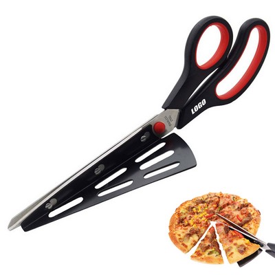 Pizza Scissors w/Side Spatula