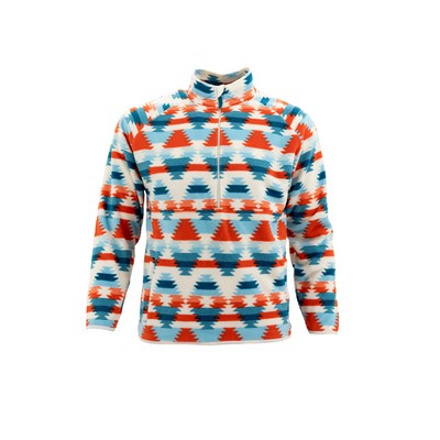 Lago Adult Aztec Fleece 1/2 Zip Sweater