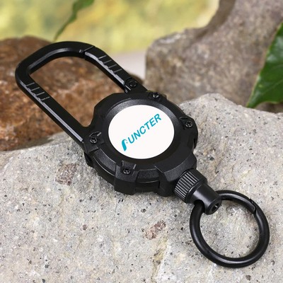Outdoor Magnetic Retractable Keychain Badge Holder