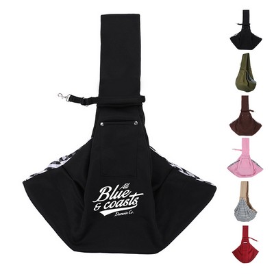 Pet Breathable Shoulder Bag with Phone Pocket