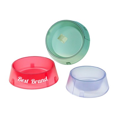 Translucent Non-Slip Pet Food Bowl
