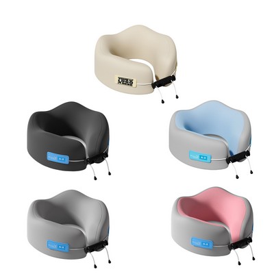 Travel Neck Pillow With Advanced Memory Cotton Head And Neck Support