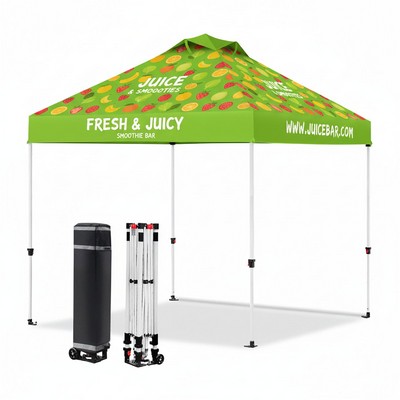 10' X 10' Heavy Duty Pop Up Canopy Tent W/Vented Top (Dye Sublimation)