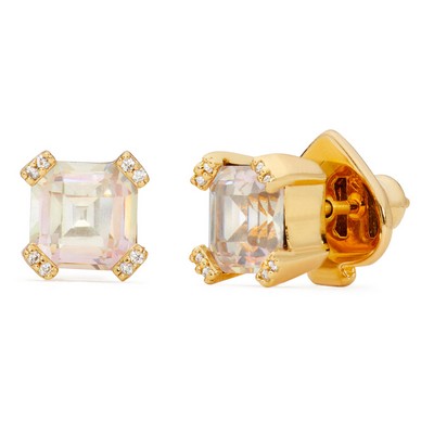 kate spade new york Dazzle Studs - Clear/Gold