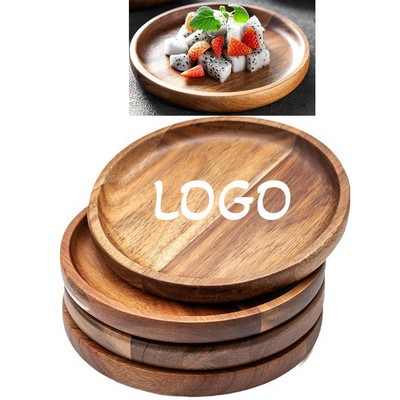 8" x 8" Wood Tray Dinner Plates