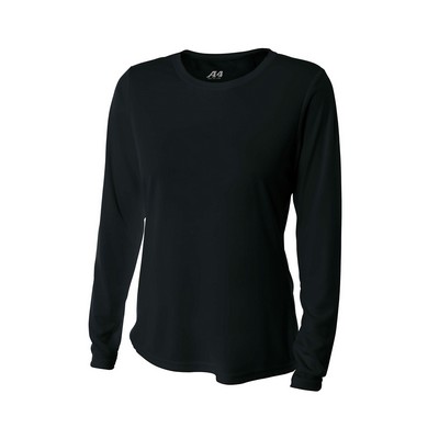 A4 Women's Cooling Performance Long Sleeve Tee