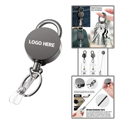 Retractable Keychain Ring for Easy Access
