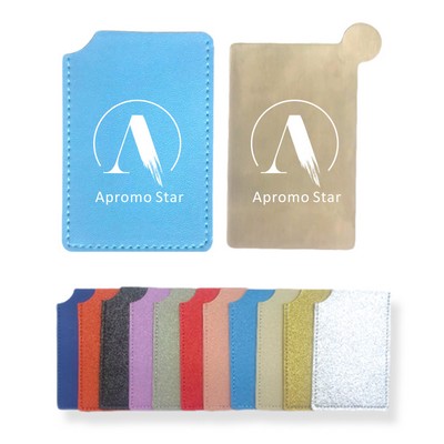 Stainless Steel Card Shaped Makeup Mirror