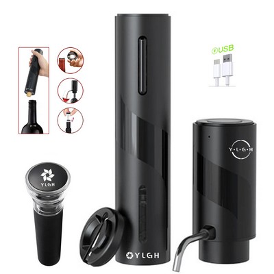 Electric Wine Opener With Cork Decanter