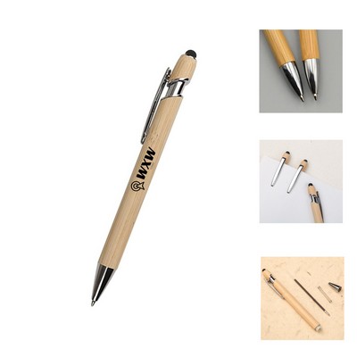 2-In-1 Stylus Retractable Ballpoint Pen