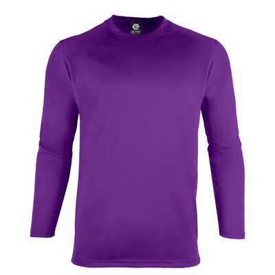 Basic Training Men's Long Sleeve Crew Neck Tee Shirt (Set-In Sleeves)