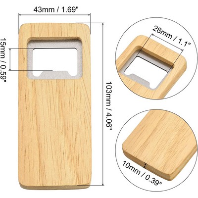 Beer Bottle Opener with Wooden Handle