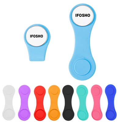 Magnetic Silicone Hat Clip with Golf Ball Marker