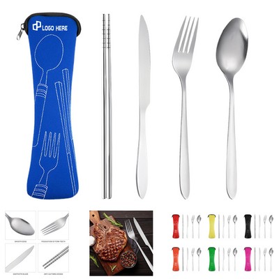 Stainless Steel Reusable 3-Piece Cutlery