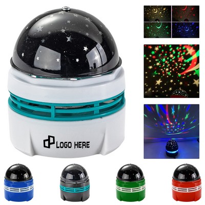 Usb Rotating Starry Star Projection Night Light
