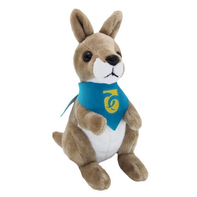 5" Pocketkin Eco Kangaroo with bandana OC