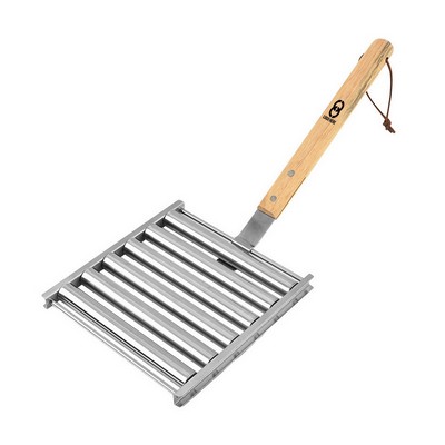 Premium Stainless Steel and Wood Hot Dog Sausage Roller Grill