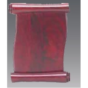 Classic Walnut-Rosewood Scroll Plaque - 5" x 7"