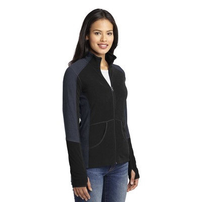 Port Authority Women's Colorblock Microfleece Jacket.