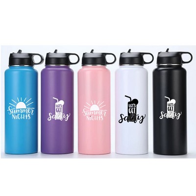 Water Bottle with Straw 32 Oz