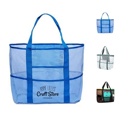 Spacious Mesh Beach Bag