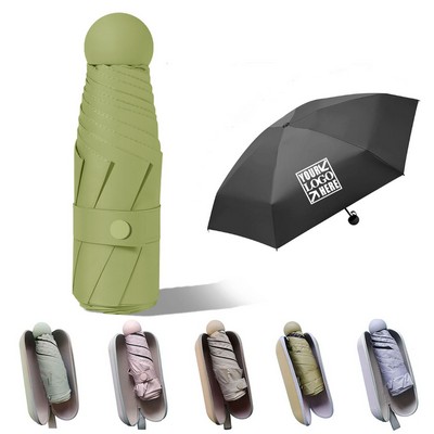 Mini Umbrella for Purse With Case