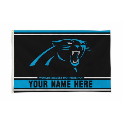 Carolina Panthers Personalized NFL® Flag (3'x5')