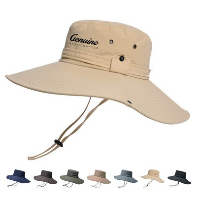 Outdoor Waterproof Wide Brim Bucket Hat