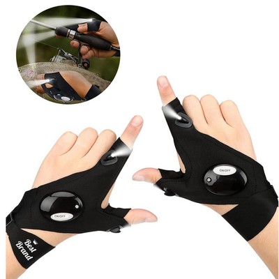 Pair of Flashlight Gloves