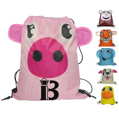 Drawstring polyester pocket