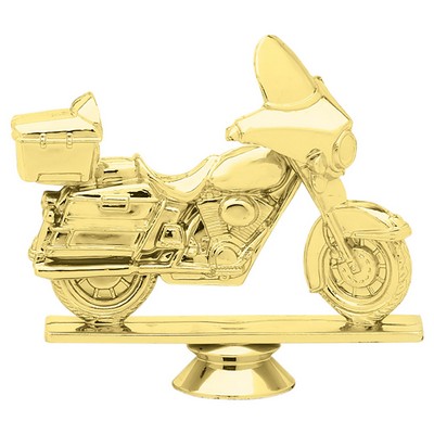 4" Gold Plastic Touring Motorcycle Trophy Figure