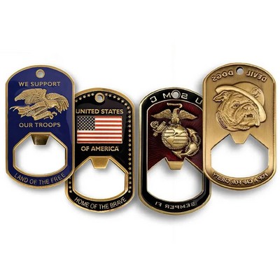 Custom Vintage Die-Cast Zinc Alloy Enamel Bottle Opener