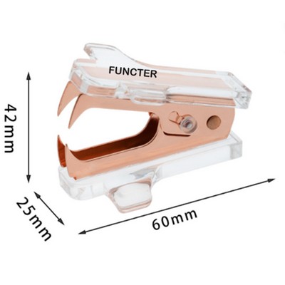 Airplane Shape Transparent Acrylic Office Using Staple Remover