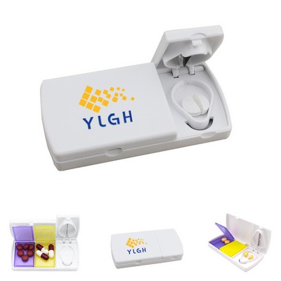 Rectangle Pill Box With Cutter