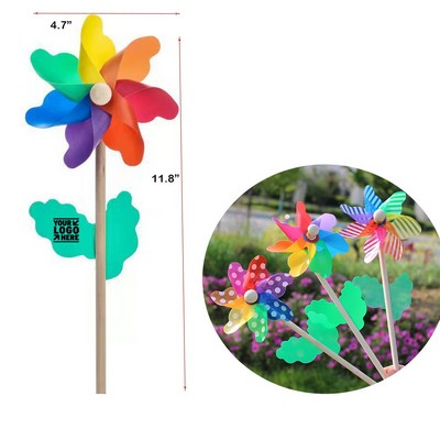 Small Rainbow Pinwheels for Kids