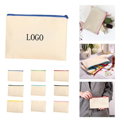 Custom Zipper Canvas Pouch