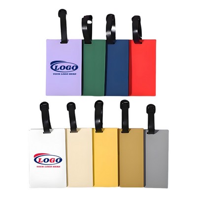 Waterproof Travel Silicone Luggage Tags W/ PVC Loop