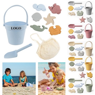 9Pcs Food Grade Silicone Beach Toys Set