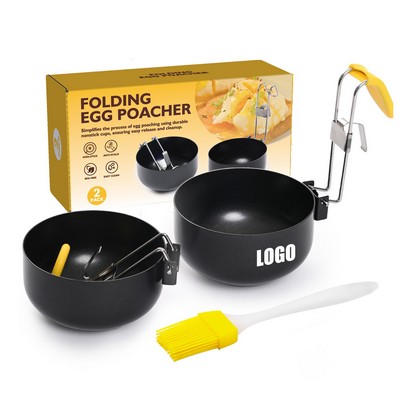 Collapsible Round Egg Poacher With Hanging Ears